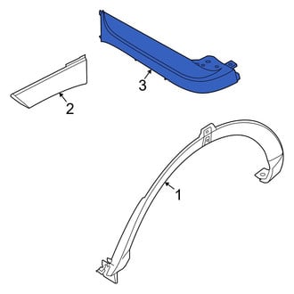 Hyundai OE - Left Lower Body C-Pillar Molding