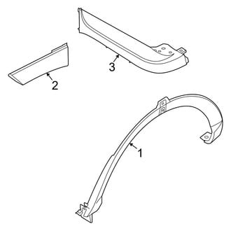 Hyundai OE - Quarter Panel - Exterior Trim (Limited / Night / SE / SEL)