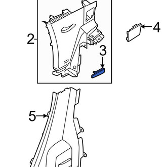 Hyundai OE - Rear Seat Belt Guide