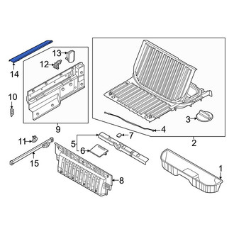 Hyundai OE - Rear Forward Truck Bed Side Rail