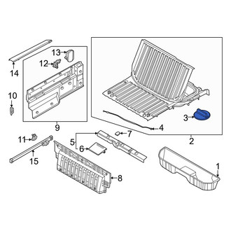 Hyundai OE - Truck Bed Storage Box Drain Plug