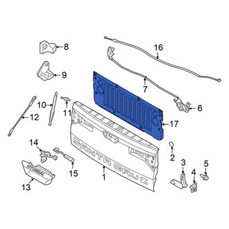 Hyundai OE - Rear Lower Tailgate Trim Cover
