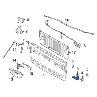 Hyundai OE - Rear Left Outer Tailgate Hinge
