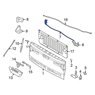 Hyundai OE - Rear Left Tailgate Latch Rod