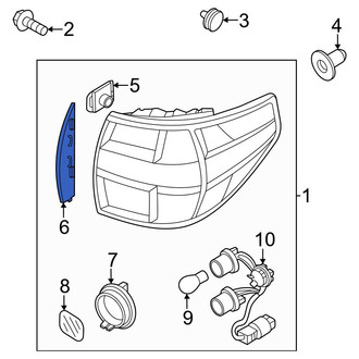 Hyundai OE - Rear Right Tail Light Cover
