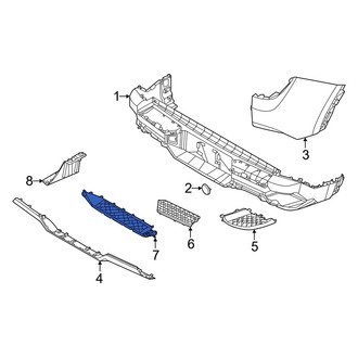 Hyundai OE - Rear Center Bumper Step Pad