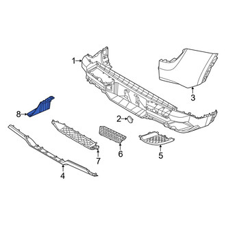 Hyundai OE - Rear Left Bumper Splash Shield