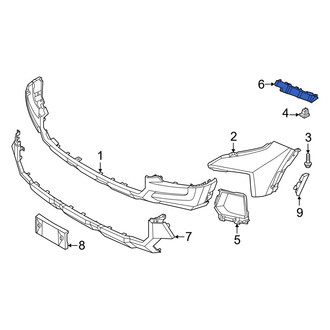 Hyundai OE - Front Left Bumper Guide