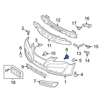 Hyundai OE - Grille Screw