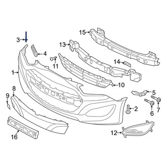 Hyundai OE - Bumper Cover Rivet