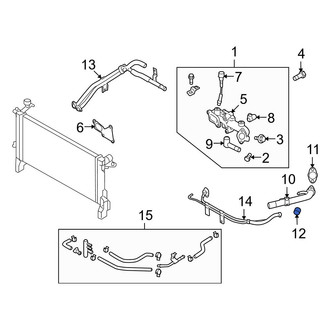 Hyundai OE - Quarter Panel Splash Shield Nut