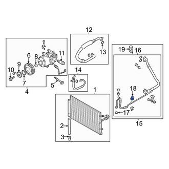 Hyundai OE - A/C Clutch Cycle Switch