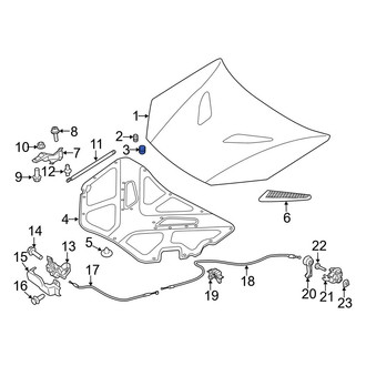 Hyundai OE - Front Inner Hood Stop Buffer