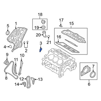 Hyundai OE - Right Engine Timing Cover Gasket