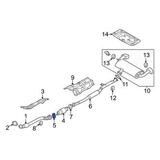 Hyundai OE - Front Exhaust Muffler Gasket