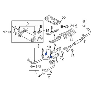 Hyundai OE - Front Exhaust Muffler Gasket