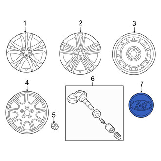 Hyundai OE - Wheel Cap