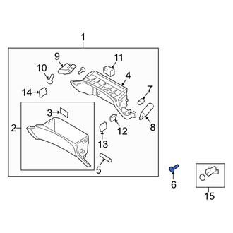 Hyundai OE - Tie Down Hook Screw