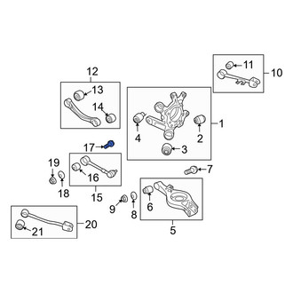 Hyundai OE - Rear Alignment Camber Adjusting Eccentric