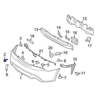 Hyundai OE - Outer Bumper Cover Screw