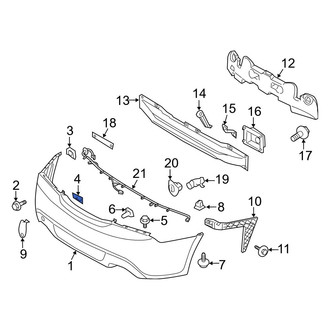 Hyundai OE - Bumper Cover Nut
