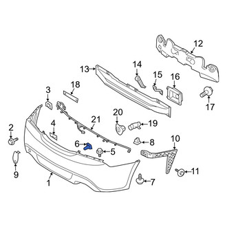 Hyundai OE - Upper Bumper Cover Nut