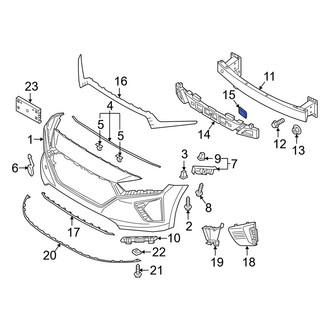 Hyundai OE - Front Bumper Cover Retainer