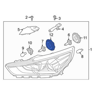 Hyundai OE - Front Headlight Bulb Cap