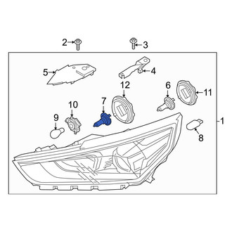 Hyundai OE - Front Headlight Bulb