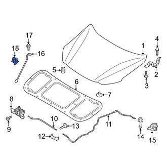 Hyundai OE - Hood Prop Rod Retainer