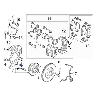 Hyundai OE - Brake Dust Shield Bolt