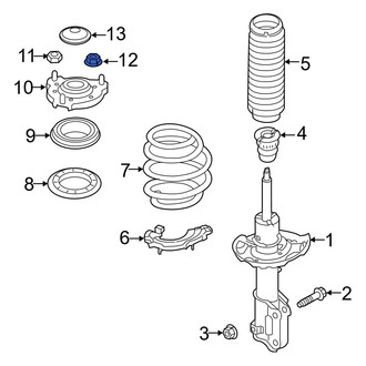 Hyundai OE - Upper Suspension Strut Nut