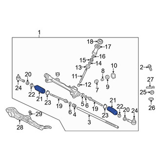 Hyundai OE - Rack and Pinion Bellows