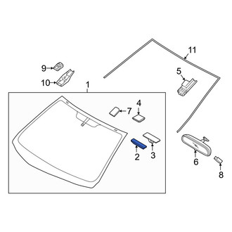 Hyundai OE - Windshield Insulator