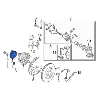 Hyundai OE - Rear ABS Wheel Speed Sensor
