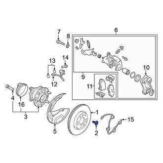 Hyundai OE - Disc Brake Rotor Set Screw