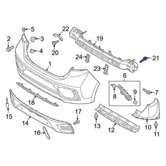 Hyundai OE - Bumper Impact Bar Bolt