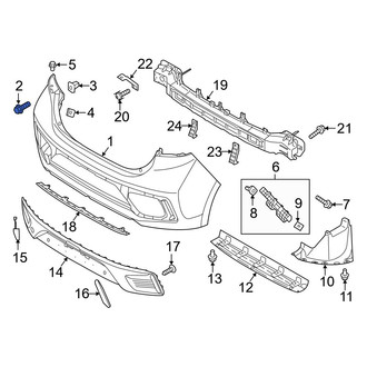 Hyundai OE - Bumper Cover Support Rail Screw