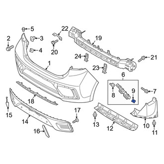 Hyundai OE - Bumper Trim Nut