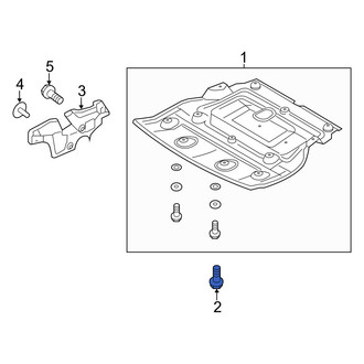 Hyundai OE - Bumper Cover Bolt