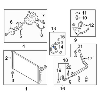 Hyundai OE - A/C Refrigerant Line O-Ring