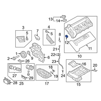 Hyundai OE - Engine Valve Cover Washer Seal