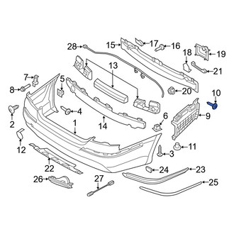 Hyundai OE - Bumper Cover Screw