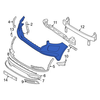 Hyundai OE - Front Upper Bumper Cover