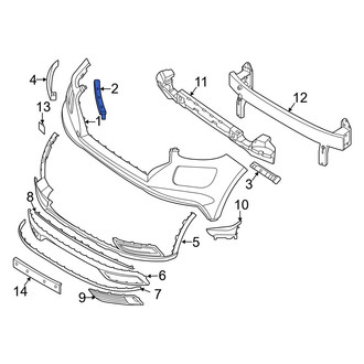 Hyundai OE - Front Left Bumper Cover Reinforcement