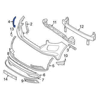 Hyundai OE - Front Left Inner Bumper Cover Bracket