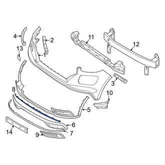 Hyundai OE - Front Upper Bumper Trim