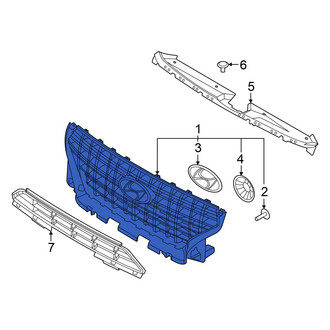 Hyundai OE - Front Upper Grille
