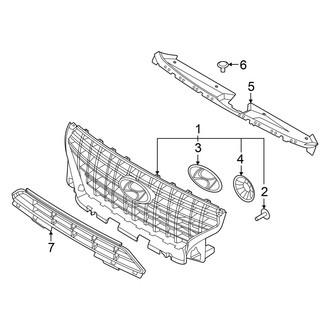 Hyundai OE - Front Bumper & Grille - Grille & Components