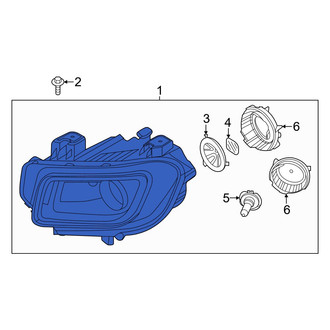 Hyundai OE - Front Right Headlight Assembly